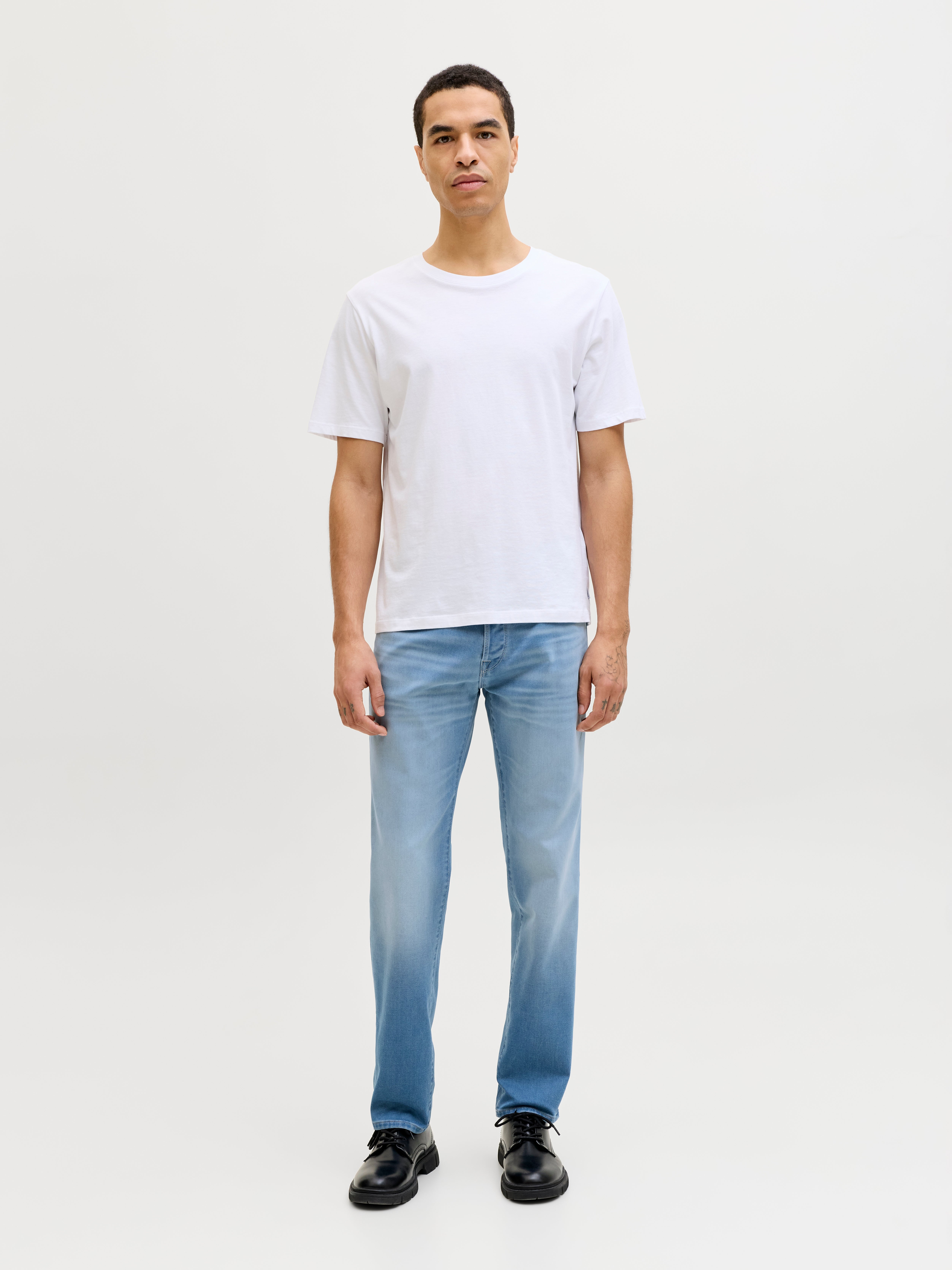 JJIMIKE FOX GE 422 SN Tapered fit jeans | Medium Blue | Jack & Jones®