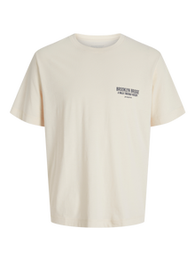 Jack & Jones Plus Size T-shirt -Antique White - 12289126