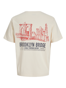 Jack & Jones Plus Size T-shirt -Antique White - 12289126