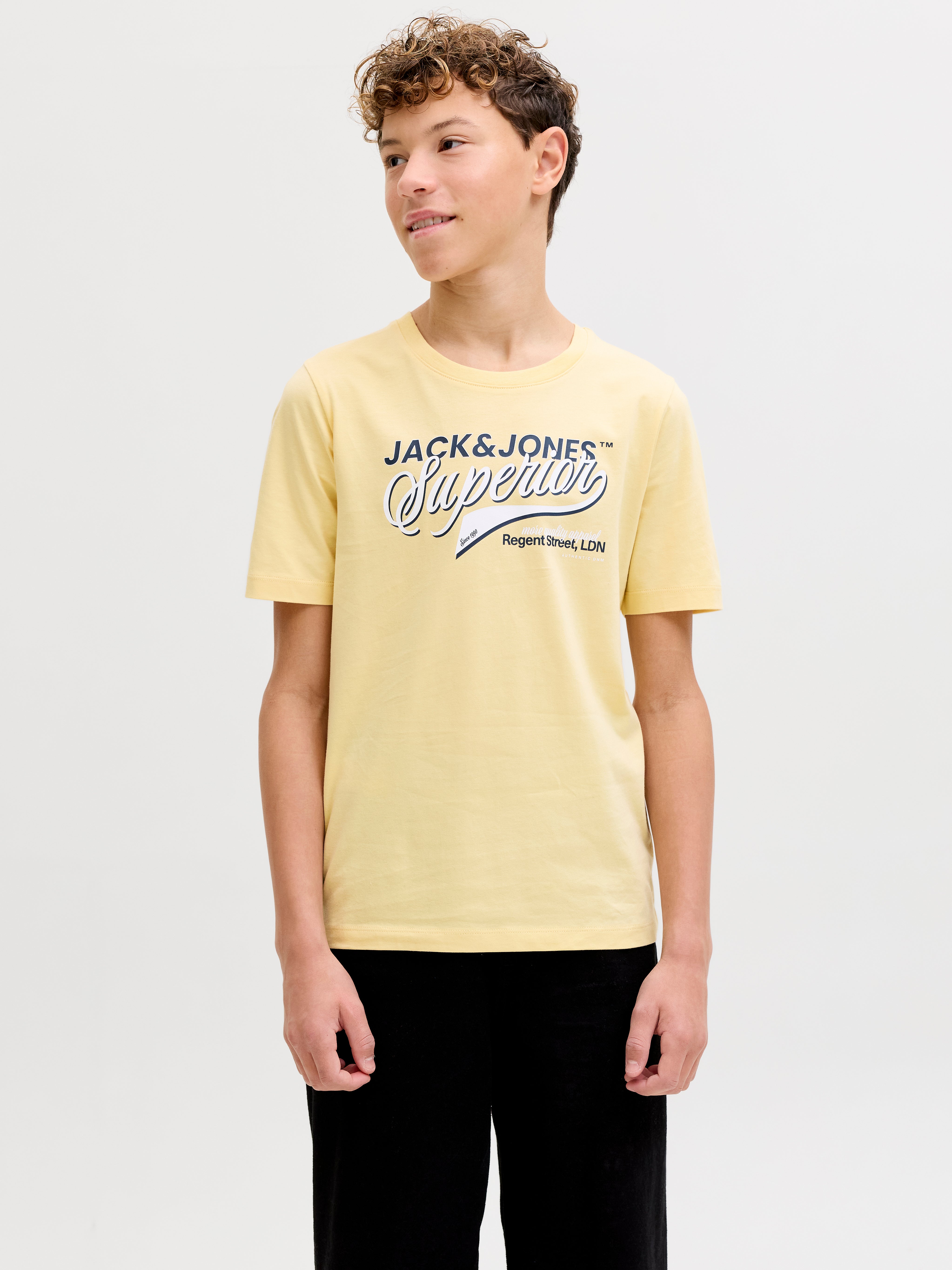 T-shirt Blanc Garçon Jack & Jones Coster | Espace des marques T-shirt Blanc Garçon Jack & Jones Coster | Espace des marques