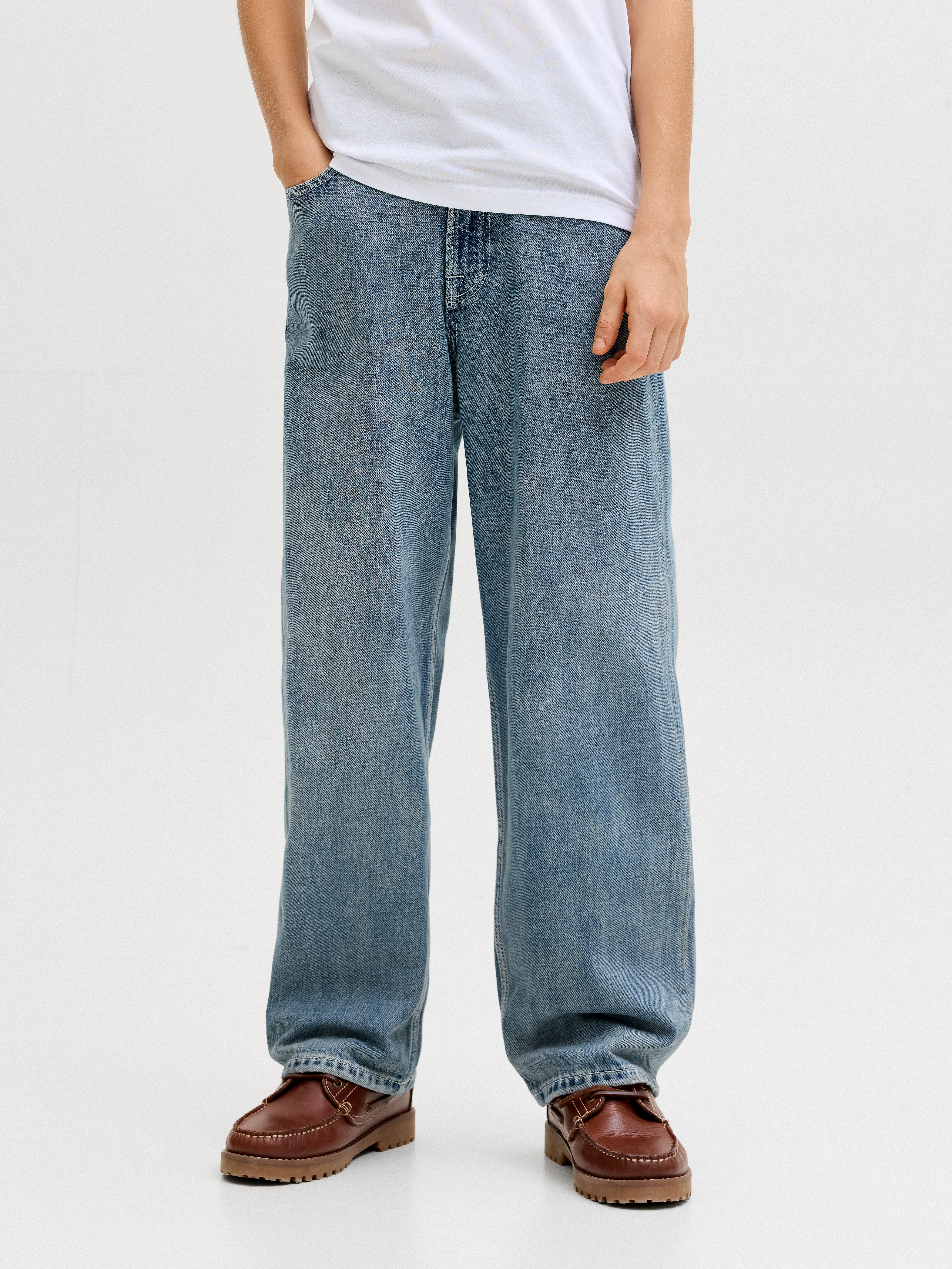 Jjialex Jjoriginal Akm 308 Sn Jnr Baggy Fit Jeans Junior