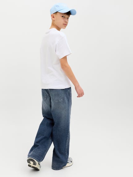 Jack & Jones Junior Jeans Alex 12235464 Blu Baggy Fit Jack & Jones Junior Jeans Alex 12235464 Blu Baggy Fit
