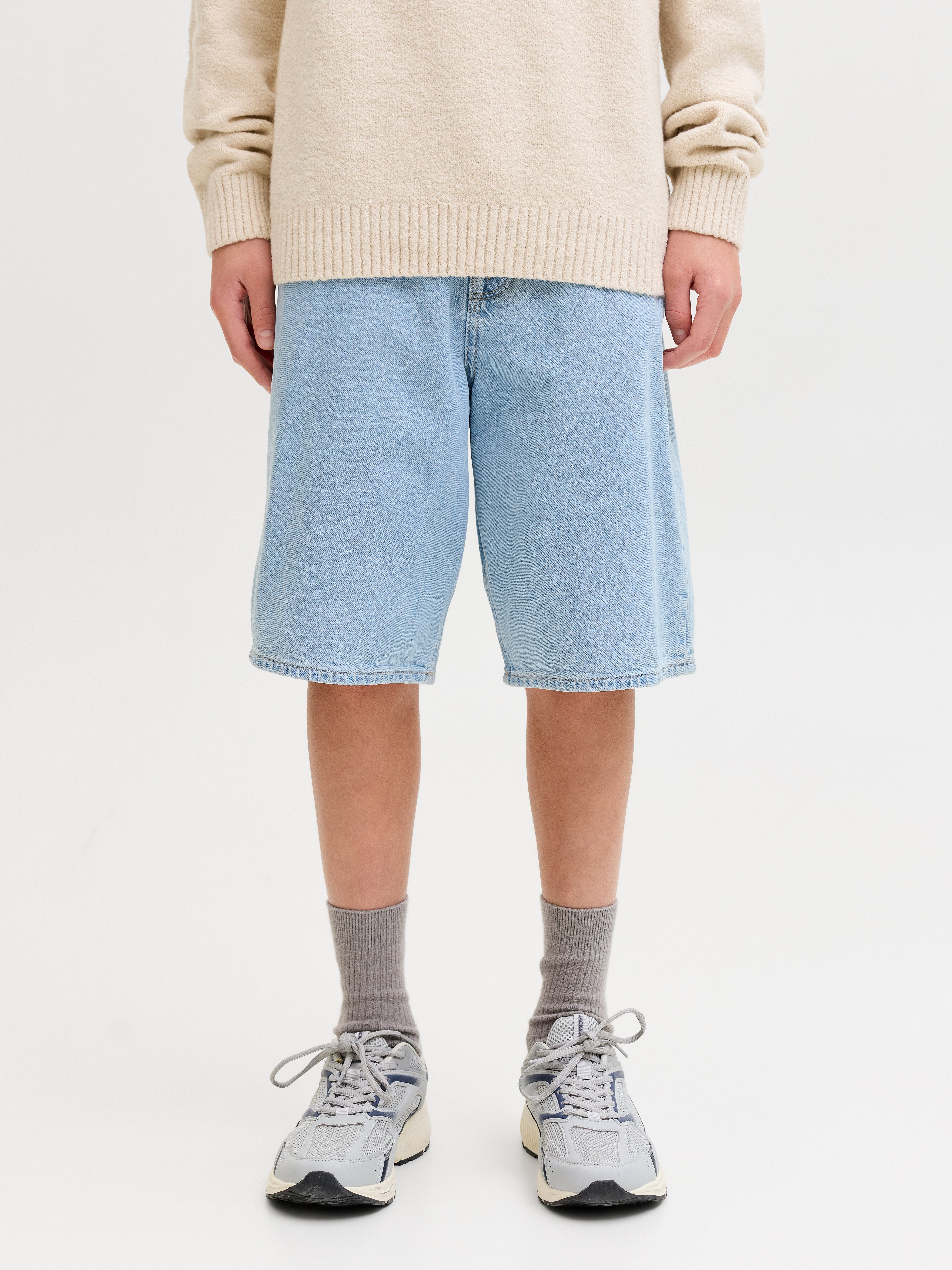 Thumbnail - Baggy Fit Jeans-shorts Junior