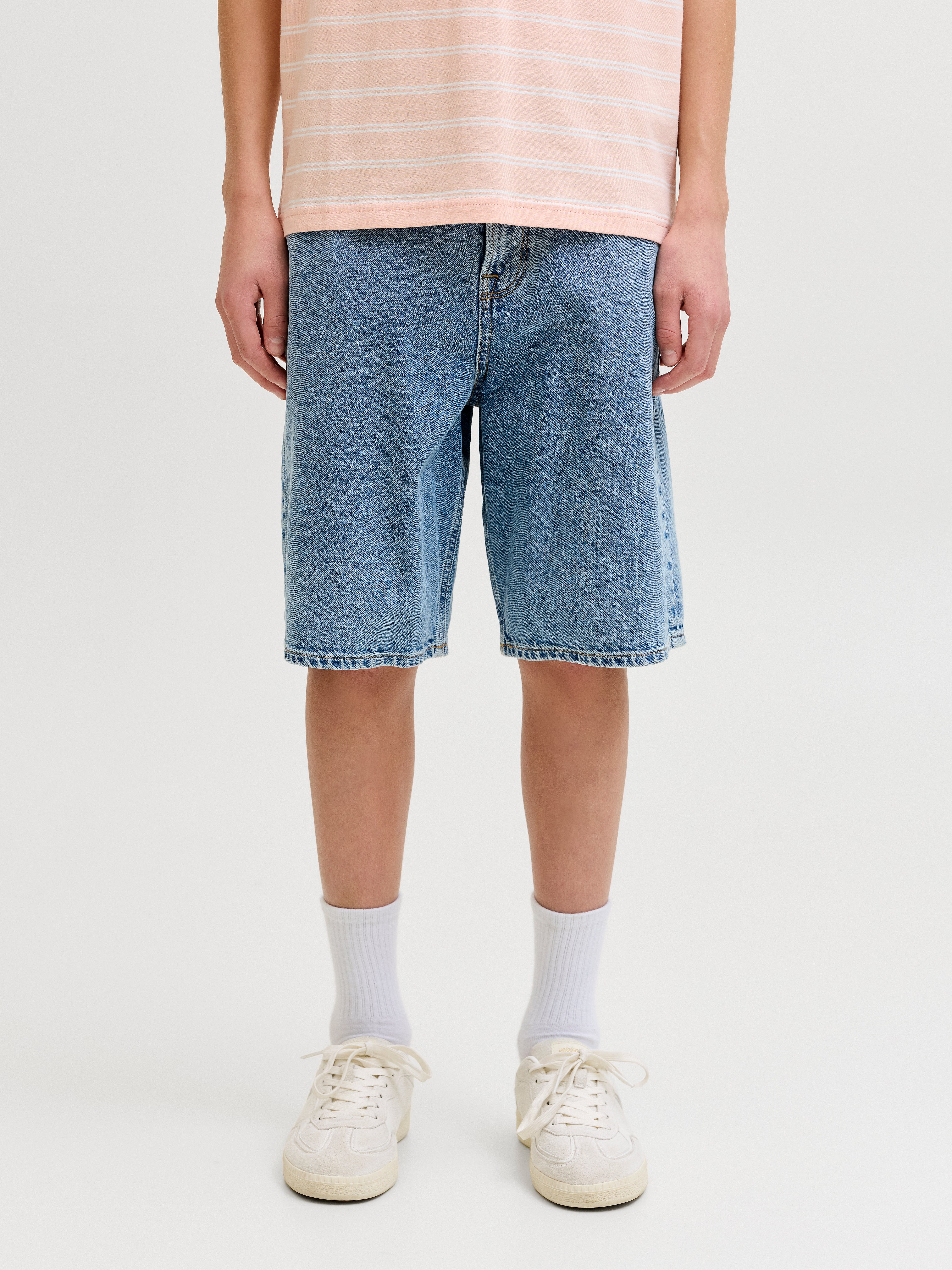 Thumbnail - Baggy Fit Jeans-shorts Junior