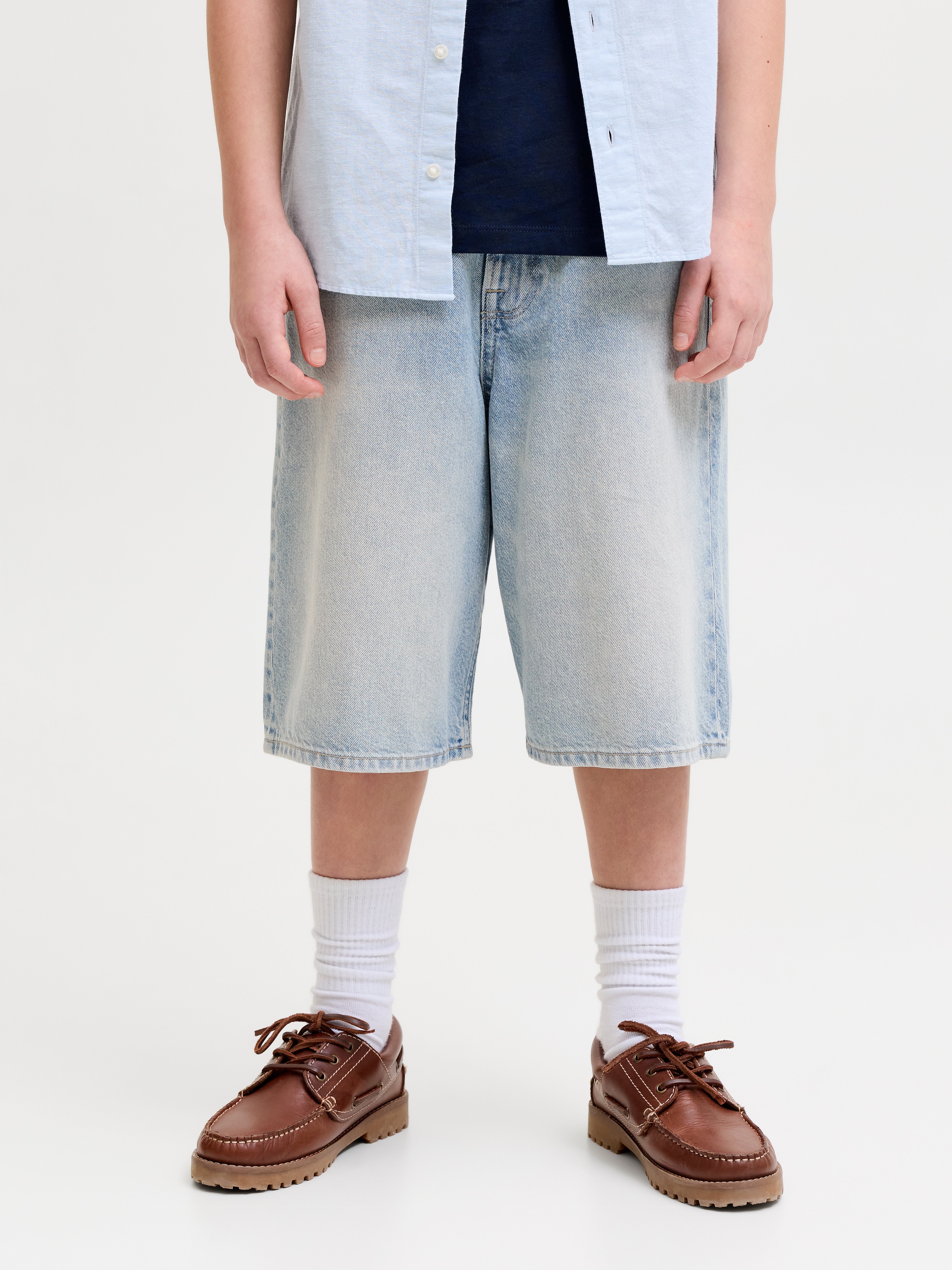 Thumbnail - Baggy Fit Jeans-shorts Junior