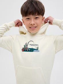 Jack & Jones Hoodie -Antique White - 12289412