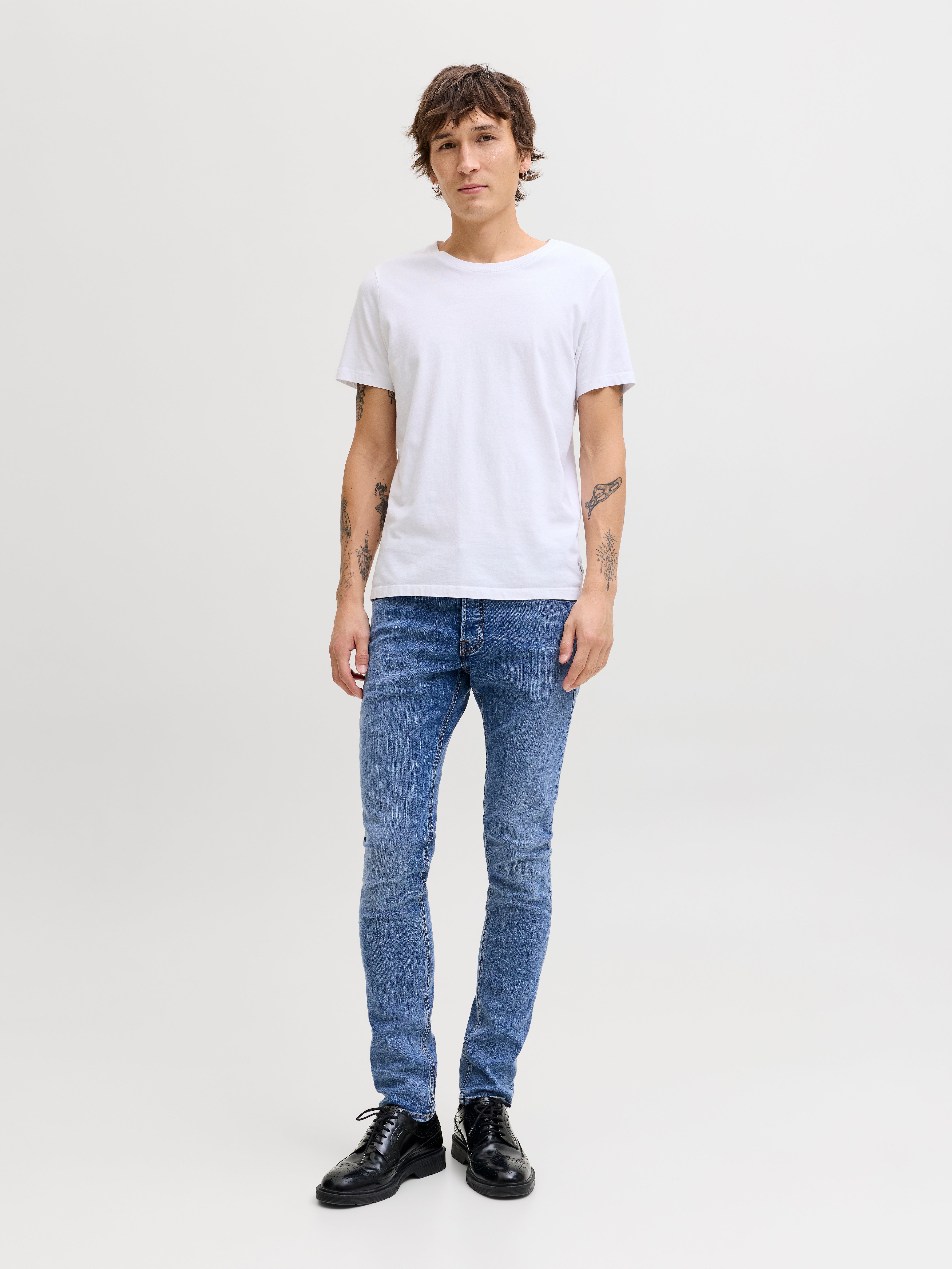 JJIGLENN JJORIGINAL NS 501 NOOS Slim fit jeans | Medium Blue
