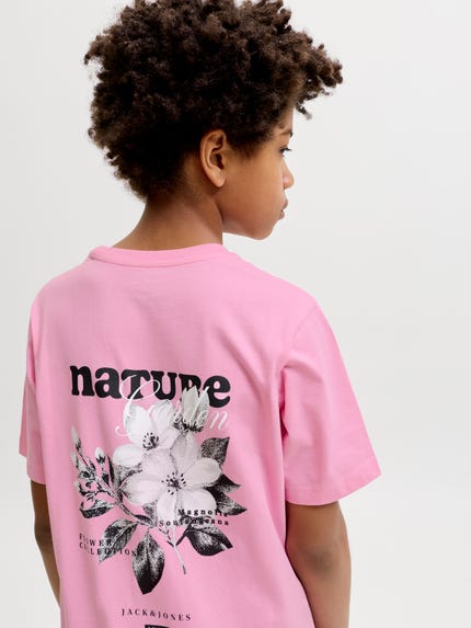 Jack & Jones Junior JCOCALMA PHOTO TEE CREW - T-shirt con stampa - black/nero Jack & Jones Junior JCOCALMA PHOTO TEE CREW - T-shirt con stampa - black/nero