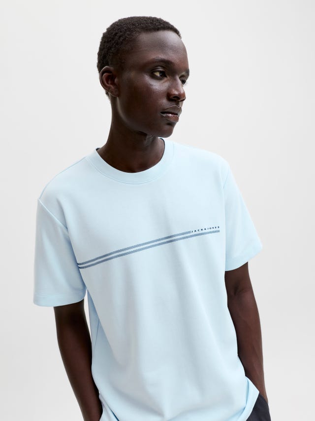 Jack & Jones - Core - T-shirt coupe carrée - Bleu marine Jack & Jones - Core - T-shirt coupe carrée - Bleu marine