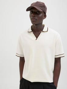 Jack & Jones Gespreide kraag Polo shirt -Cloud Dancer - 12290529
