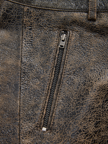 JJXX JXBEA Ledershorts -Licorice - 12290602
