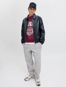 Jack & Jones Pantalon ample Loose Fit -Light Grey Melange - 12290624