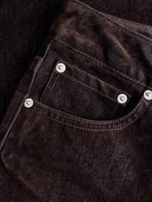 JJXX JXTOKYO FLOCK WIDE HW DNM -Brown Denim - 12290761
