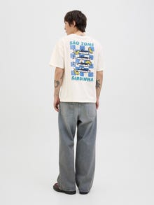 Jack & Jones Crew neck T-shirt -Egret - 12291090
