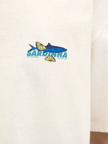 Jack & Jones Crew neck T-shirt -Egret - 12291090