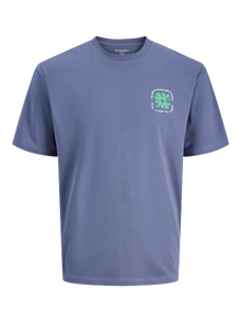 Jack & Jones Rundhalsausschnitt T-shirt -Nightshadow Blue - 12291095