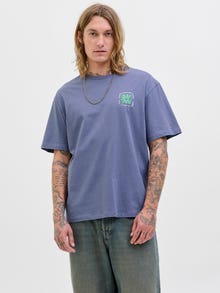 Jack & Jones Rundhalsausschnitt T-shirt -Nightshadow Blue - 12291095