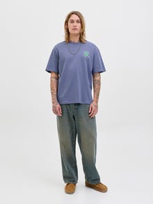 Jack & Jones Rundhalsausschnitt T-shirt -Nightshadow Blue - 12291095