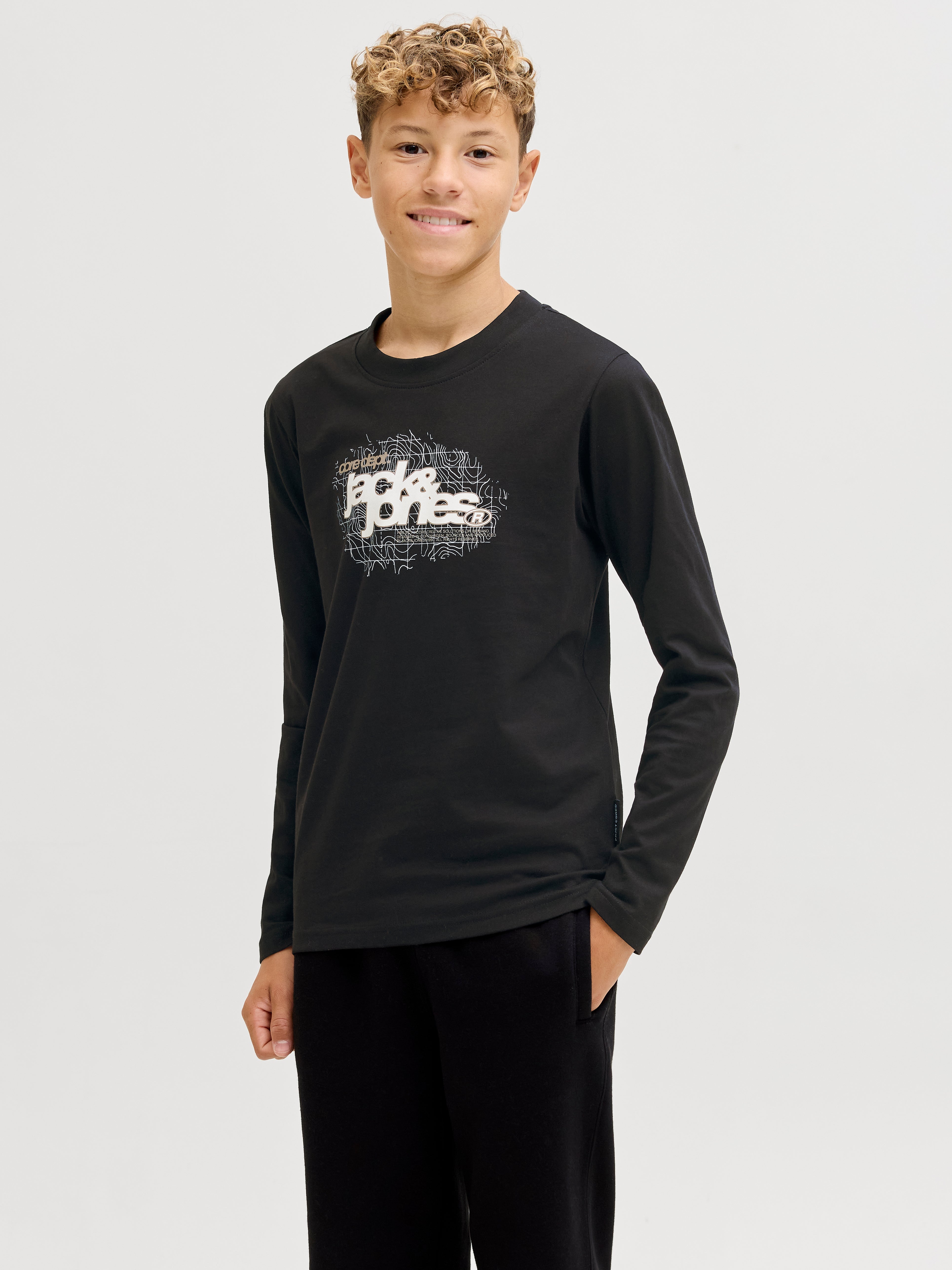 Thumbnail - 2er-pack Langarm-t-shirt Junior