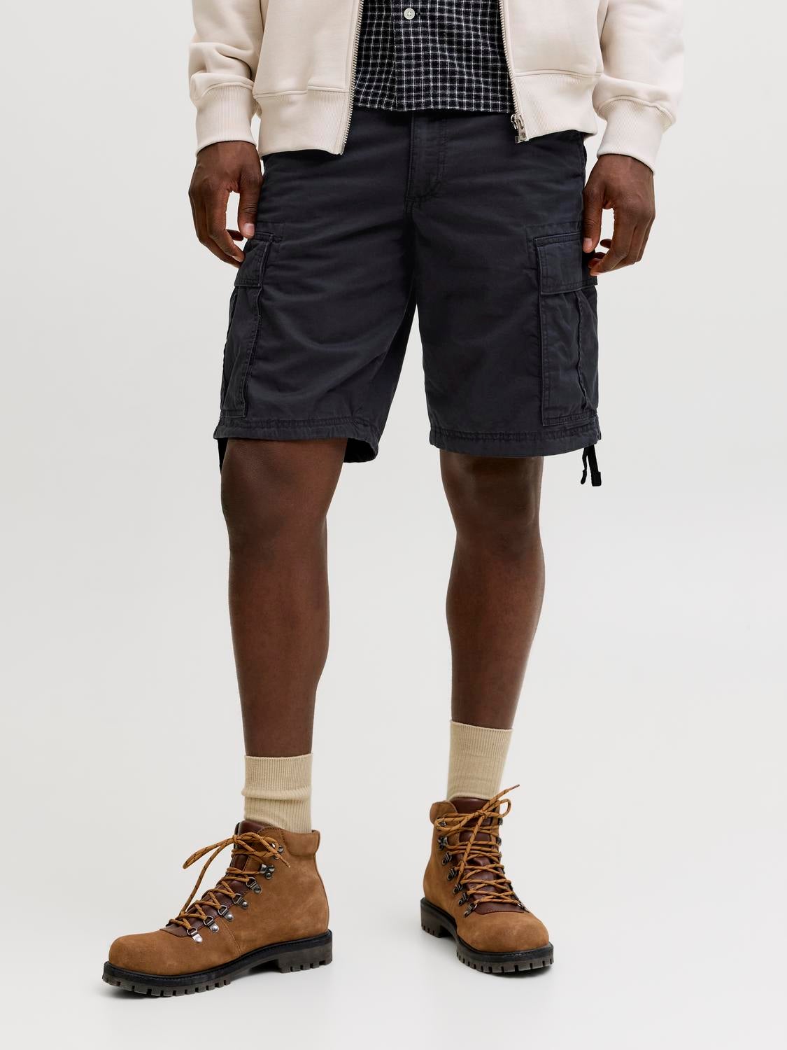 DONGD Pantaloncini cargo da uomo in cotone con vestibilità DONGD Pantaloncini cargo da uomo in cotone con vestibilità