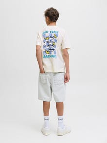 Jack & Jones T-shirt Junior -Egret - 12291612