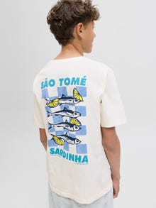 Jack & Jones T-shirt Junior -Egret - 12291612