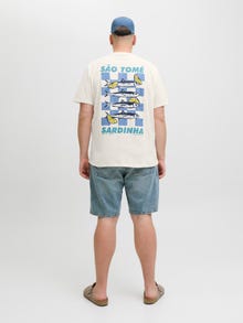 Jack & Jones Plus Size T-krekls -Egret - 12291625