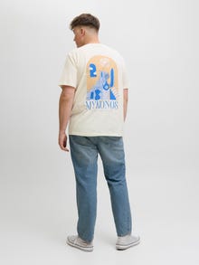 Jack & Jones Plus Size T-krekls -Egret - 12291627