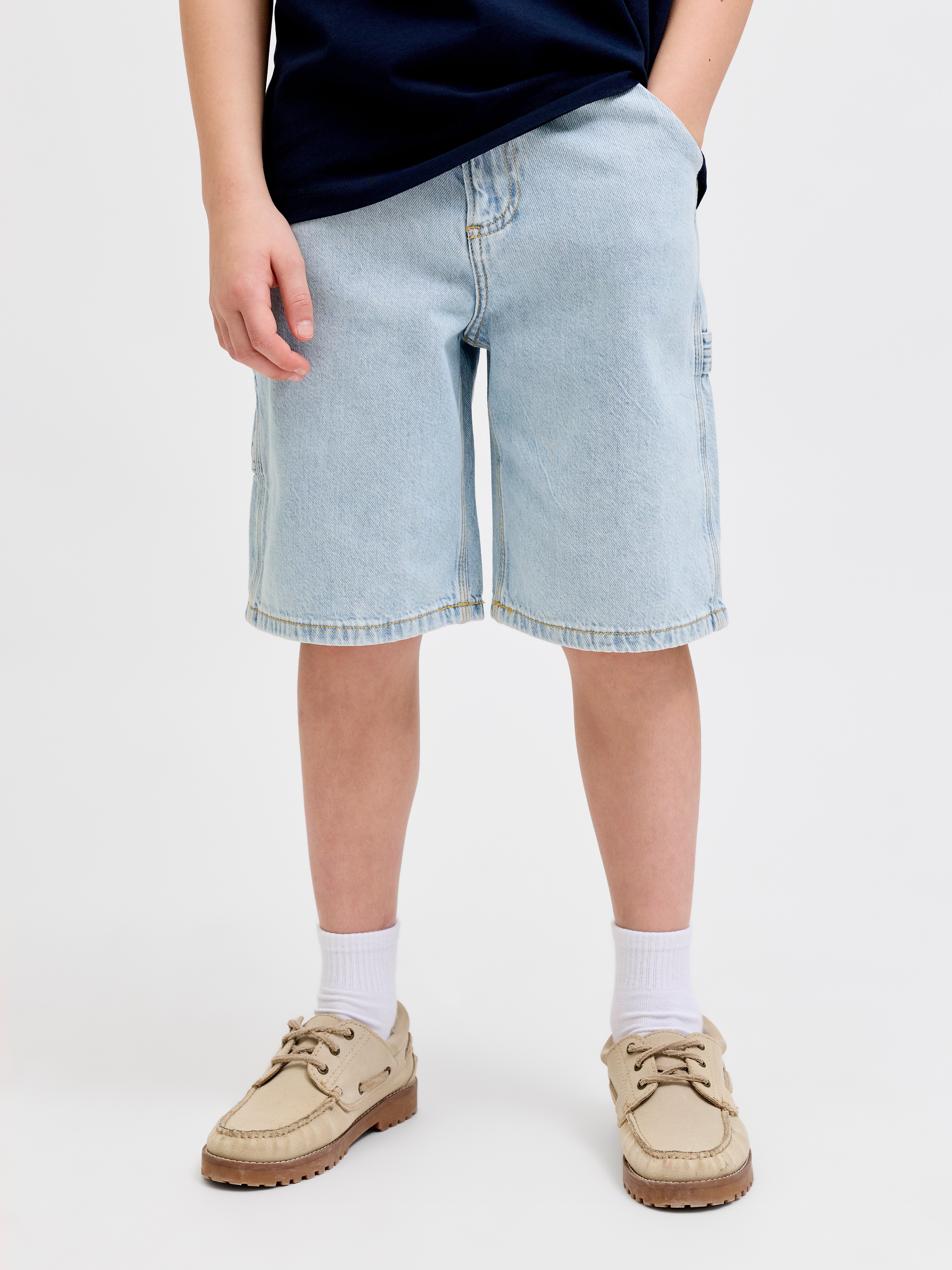 Thumbnail - Baggy Fit Jeans-shorts Junior