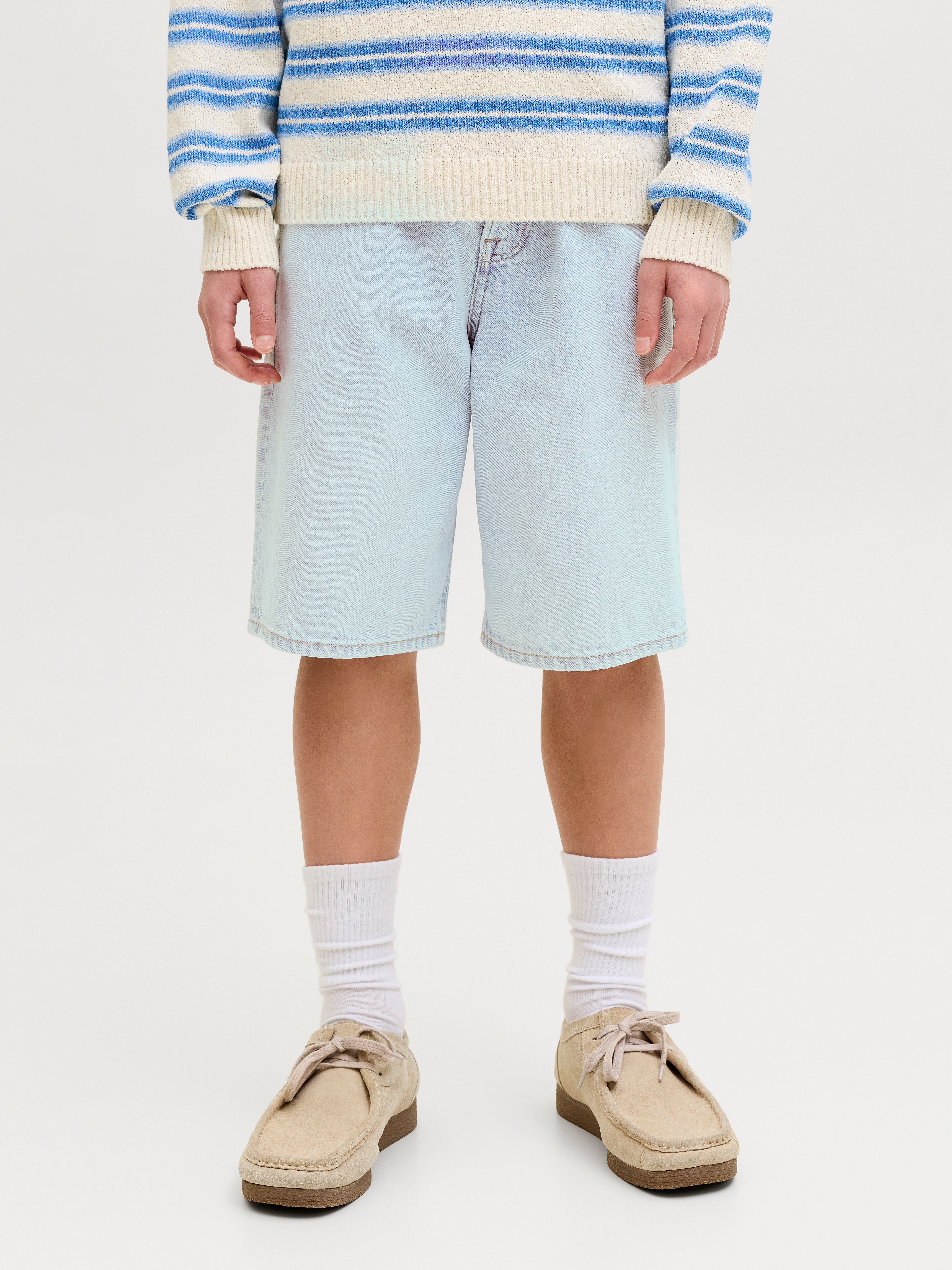 Thumbnail - Baggy Fit Jeans-shorts Junior