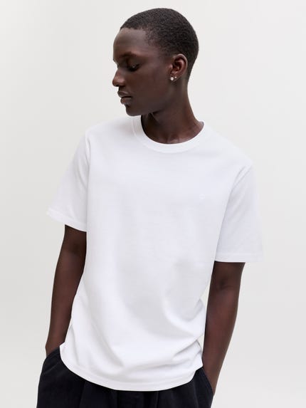 JACK & JONES Maglietta Uomo - Basic Di Alta Qualità, Taglio Normale, Capo Giornaliero, Colori E Taglie Disponibili