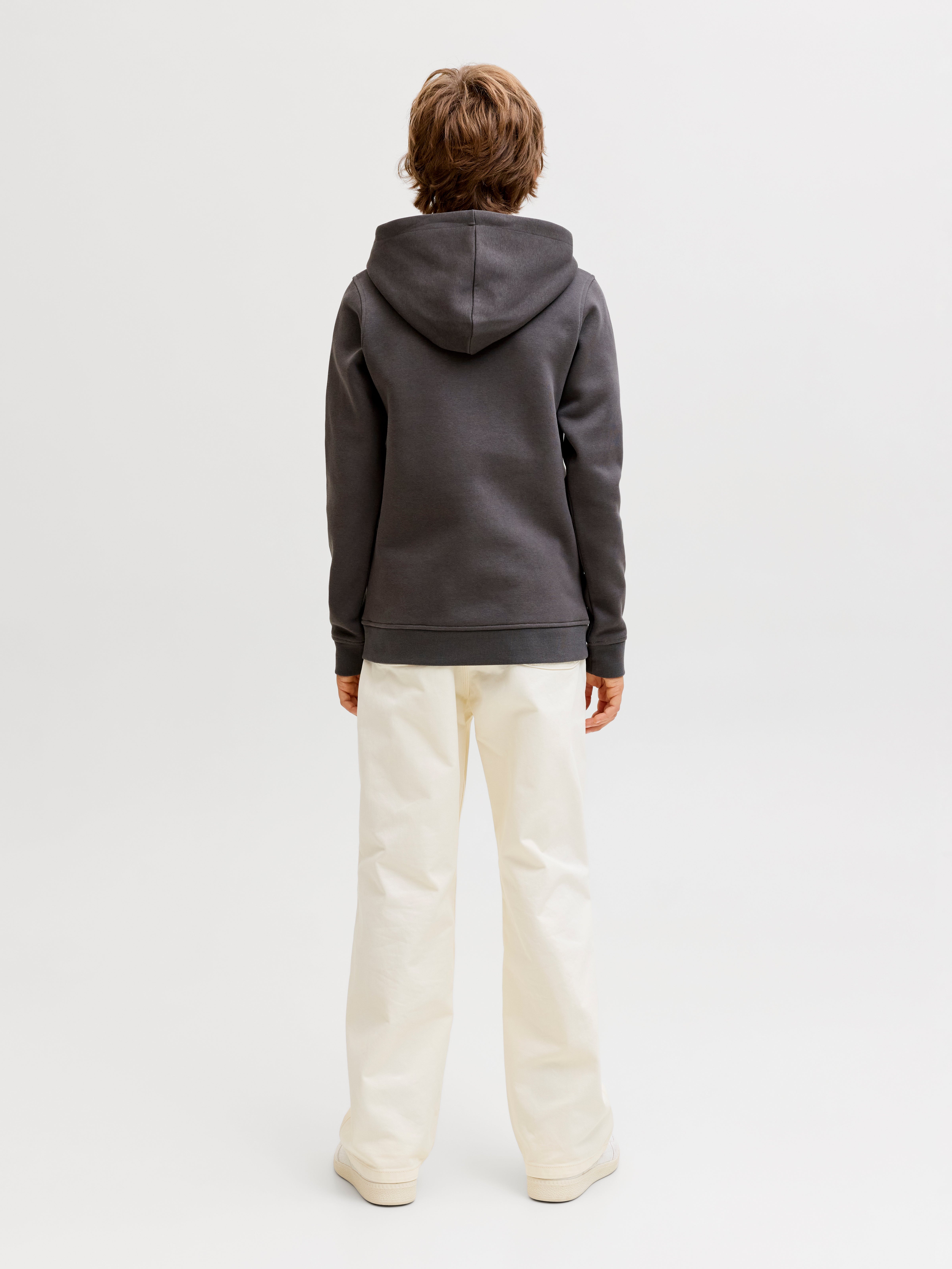 JACK & JONES Sweat-Shirt Garçon Vesterbro Newton Branding Noir