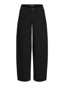 JJXX Kõrge vöökoha ja avara lõikega Keskmine vöökoht Teksad -Black Denim - 12292389