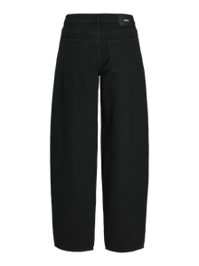JJXX Kõrge vöökoha ja avara lõikega Keskmine vöökoht Teksad -Black Denim - 12292389