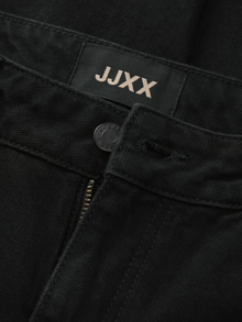 JJXX Kõrge vöökoha ja avara lõikega Keskmine vöökoht Teksad -Black Denim - 12292389