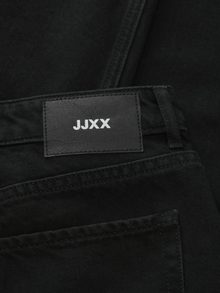 JJXX Kõrge vöökoha ja avara lõikega Keskmine vöökoht Teksad -Black Denim - 12292389