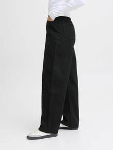 JJXX Kõrge vöökoha ja avara lõikega Keskmine vöökoht Teksad -Black Denim - 12292389