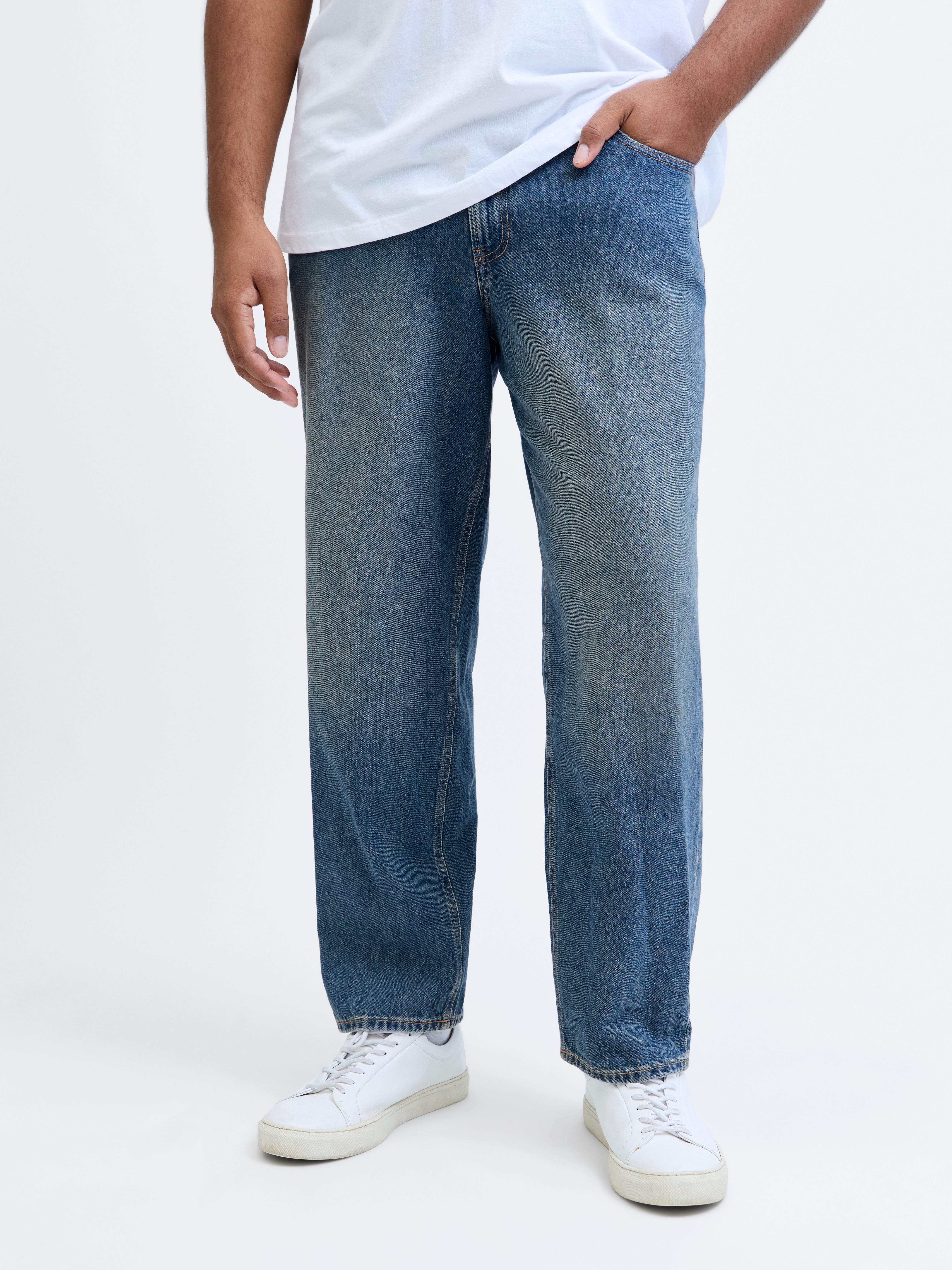 Plus Size Jjichris Jjioriginal St 336 Blu Bf Pls Relaxed Fit Jeans