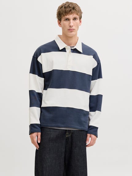 Jack & Jones Jprcclogan Felpa Uomo Girocollo, Maglia Tuta In Cotone, Casual, Regular Fit