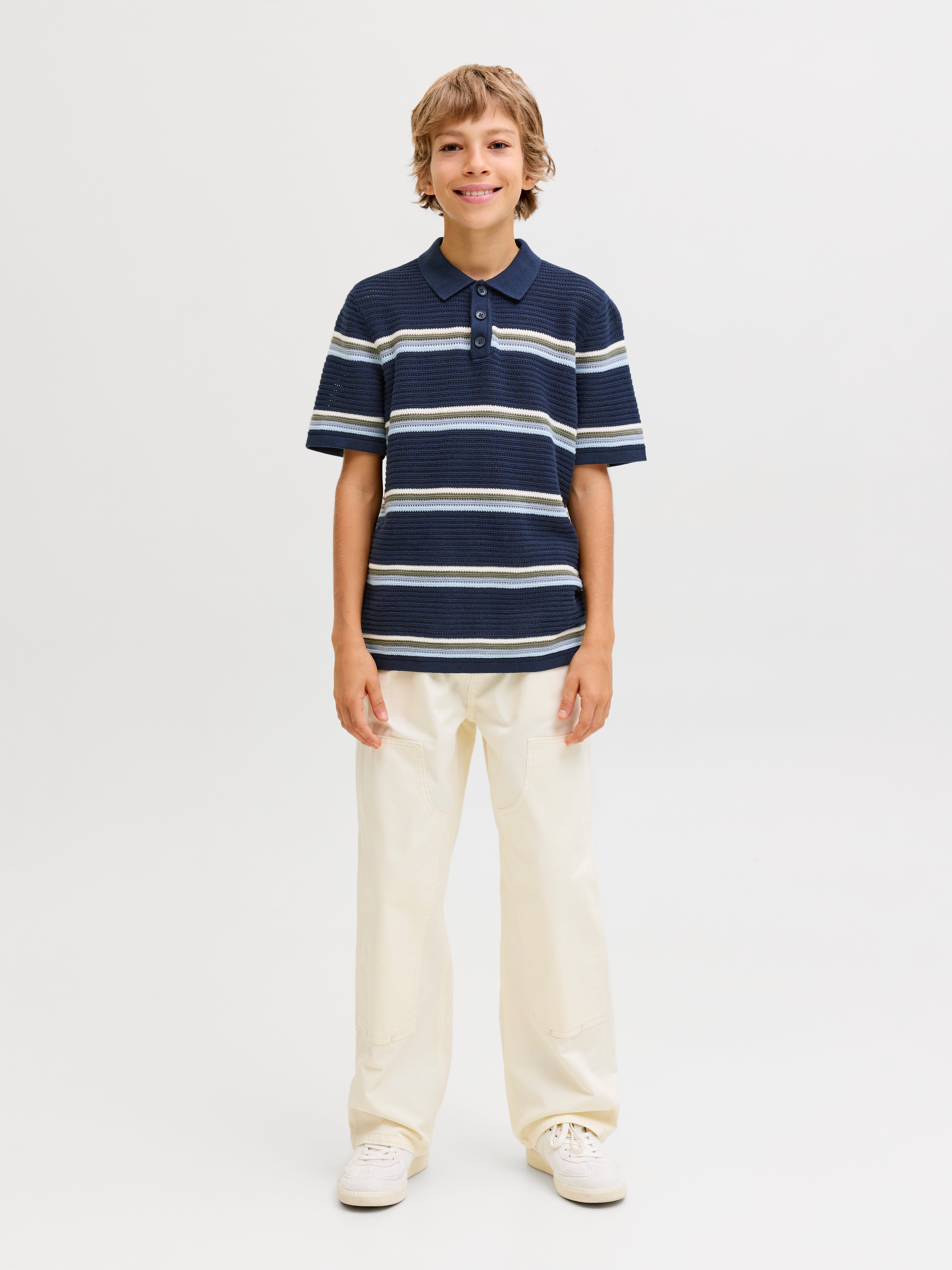 Thumbnail - Gestricktes Polo Junior