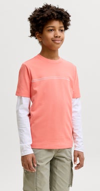 JACK & JONES T-Shirt Bambini E Ragazzi – Girocollo Con Stampa, Maniche Corte
