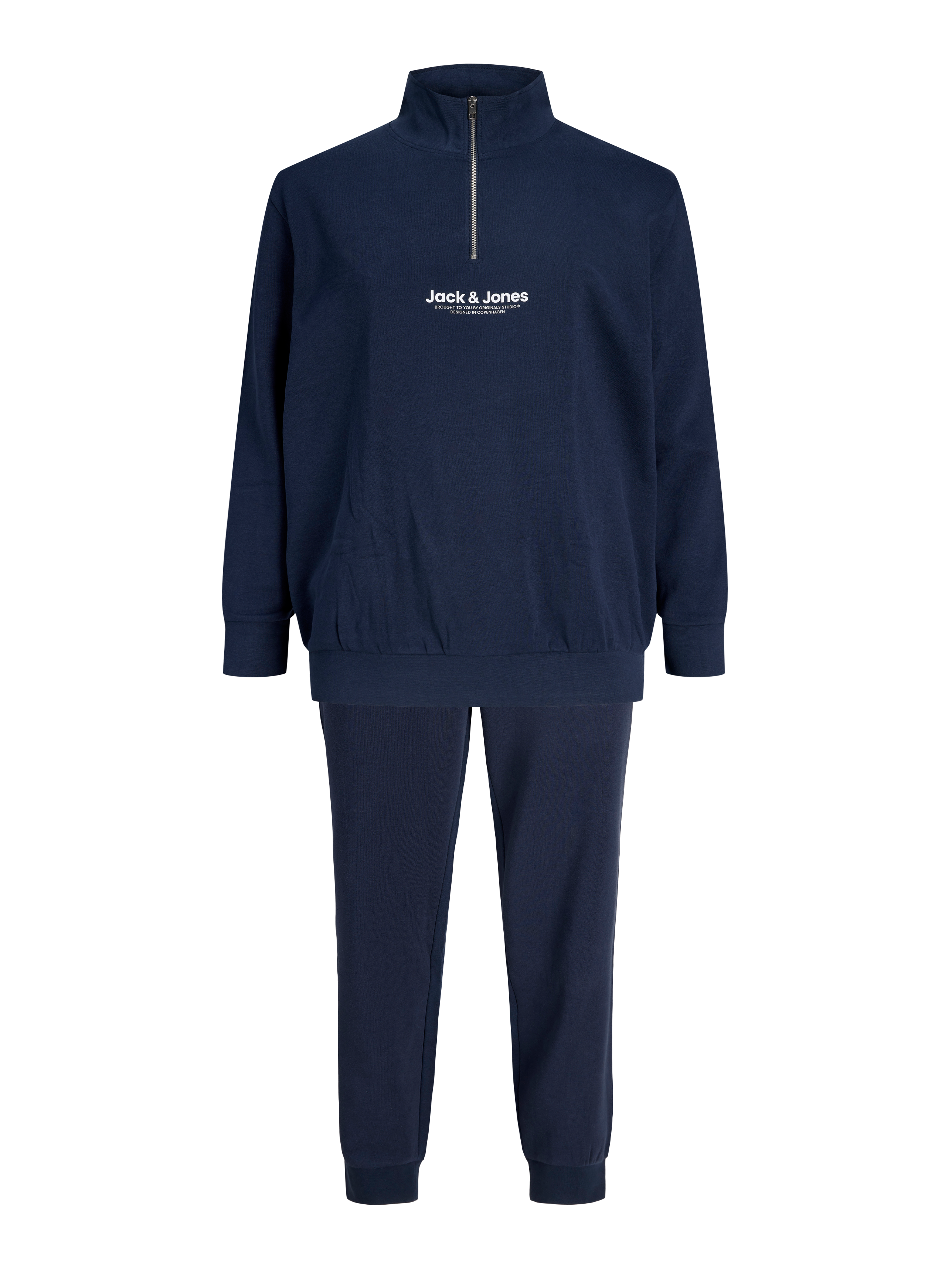 Thumbnail - Plus Size Sweatshirt Mit Halbem Reißverschluss