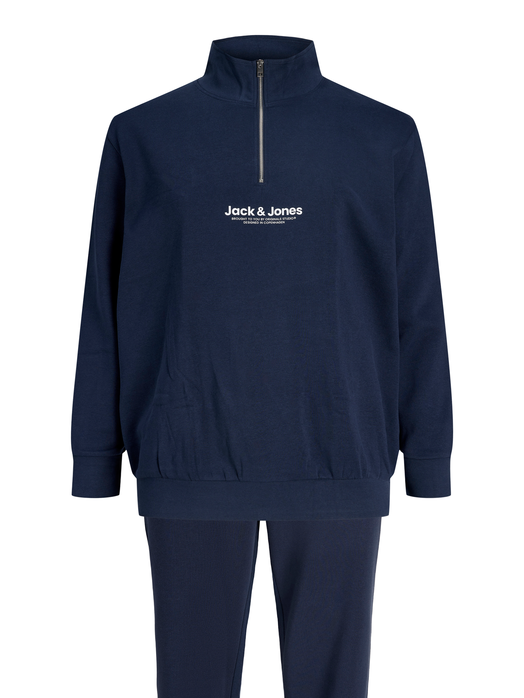 Thumbnail - Plus Size Sweatshirt Mit Halbem Reißverschluss