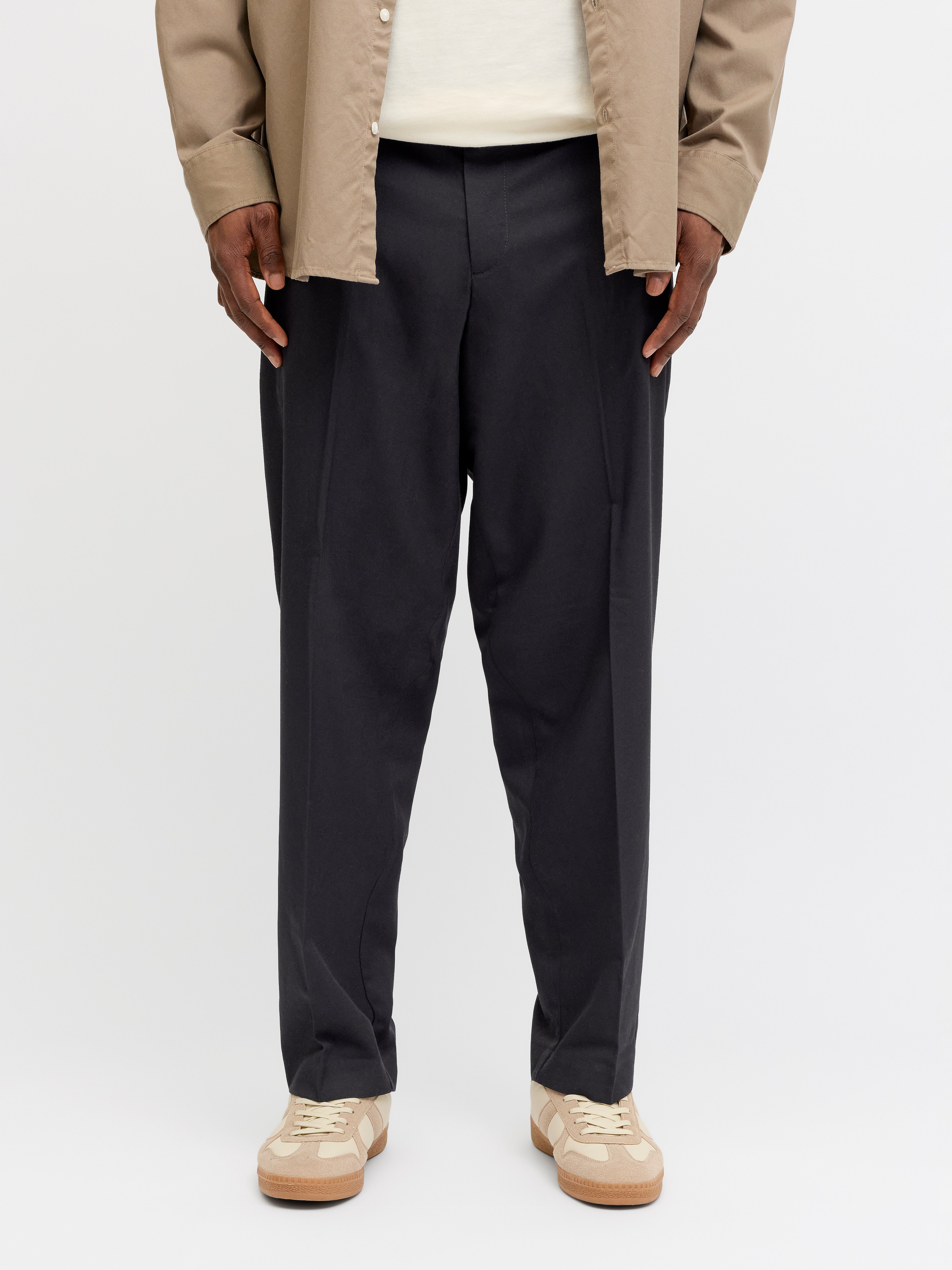 Plus Size Wide Leg Fit Hosen Mit Weitem Bein