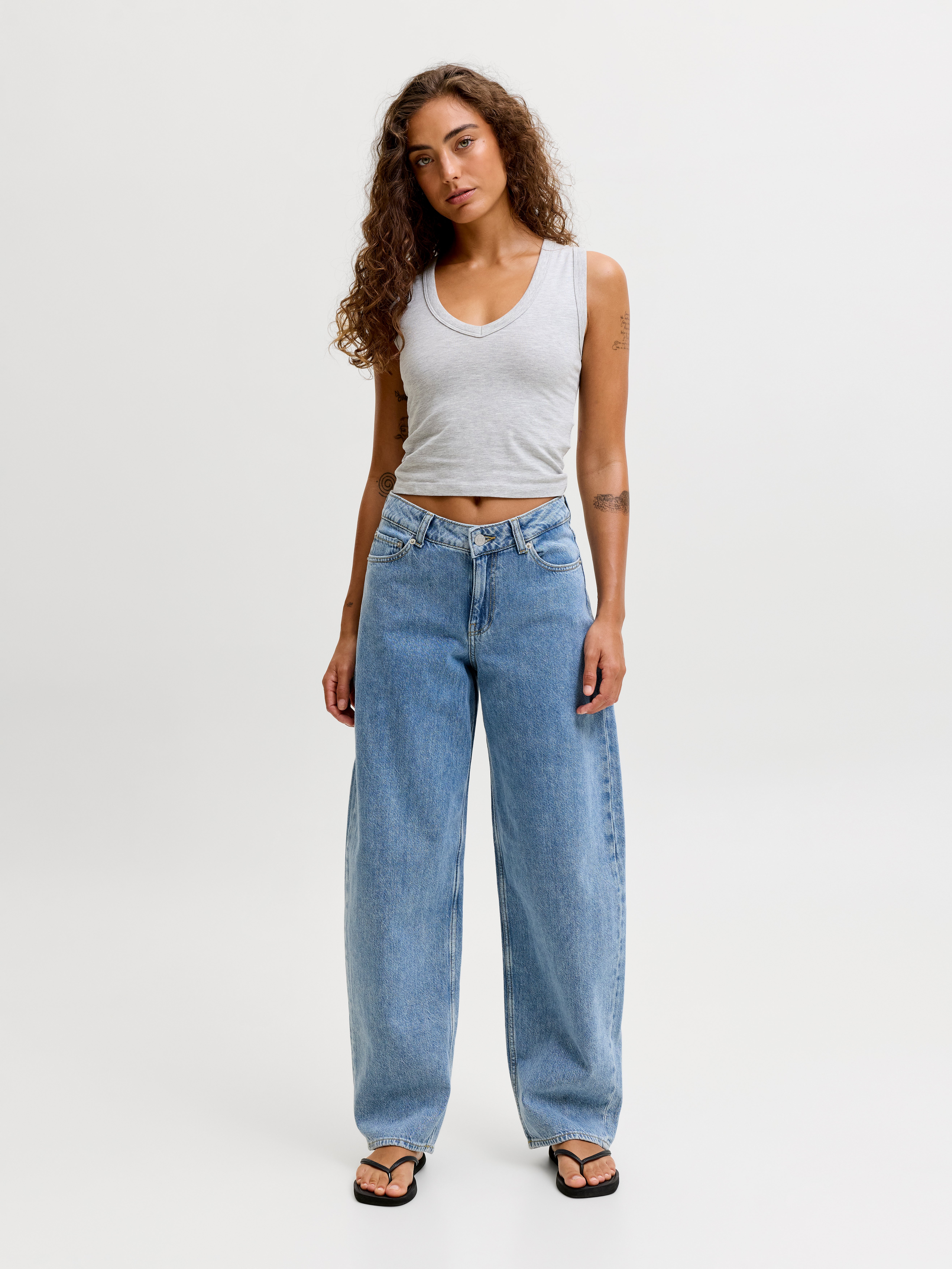 JJXX Women's Jxfuji Barrel Mw Jeans R251 Dnm Noos JJXX Women's Jxfuji Barrel Mw Jeans R251 Dnm Noos