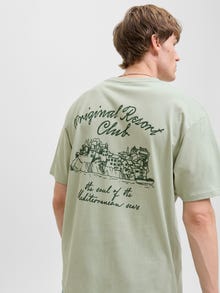 Jack & Jones Crew neck T-shirt -Desert Sage - 12293621