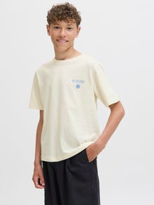 Jack & Jones Marškinėliai Jaunimui -Egret - 12294172