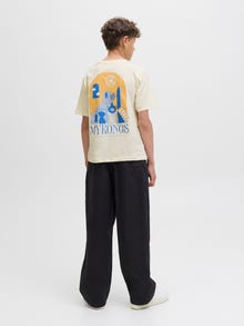 Jack & Jones Marškinėliai Jaunimui -Egret - 12294172