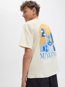 Jack & Jones Marškinėliai Jaunimui -Egret - 12294172