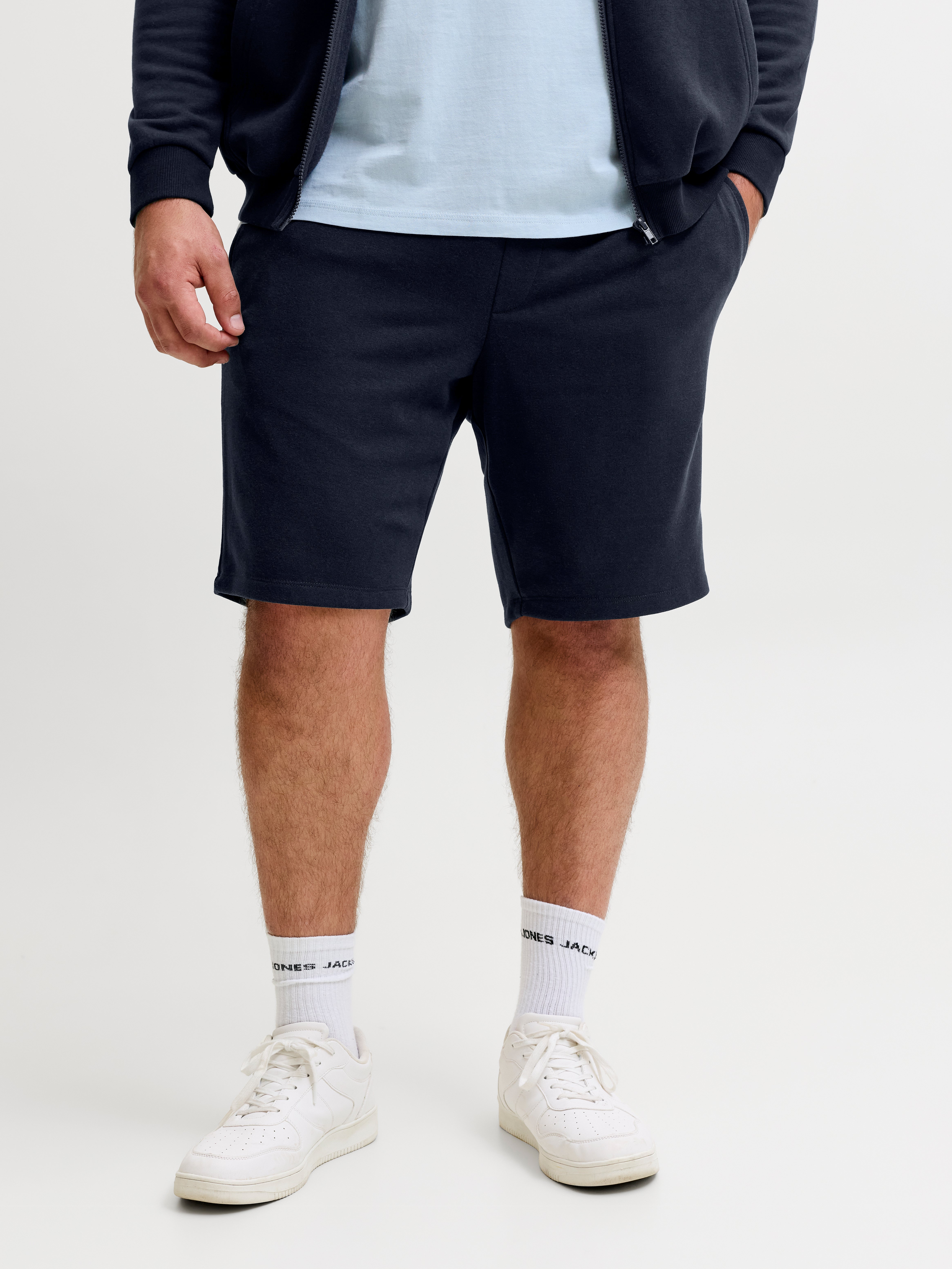 Plus Size Regular Fit Sweat-shorts